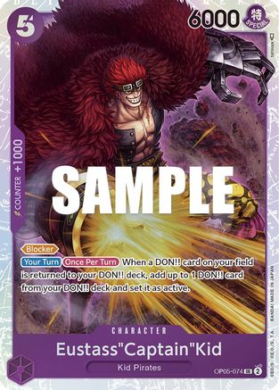 Eustass"Captain"Kid (OP05-074 SR)