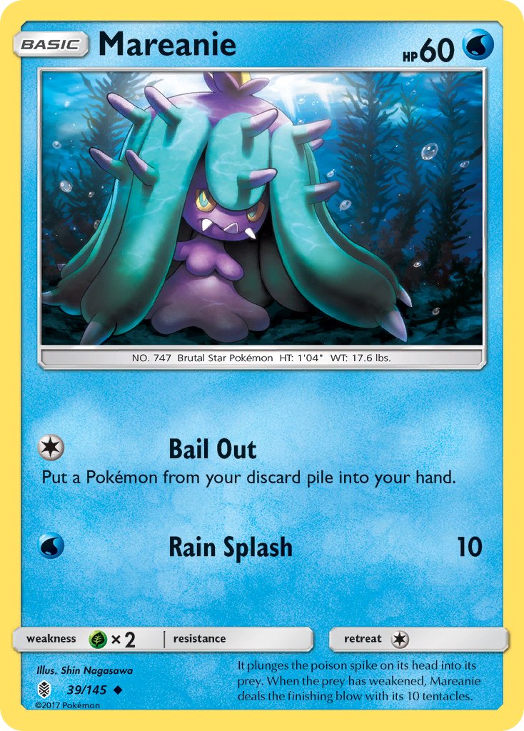 Mareanie - 039/145 (SM:GRI) Uncommon - Near Mint