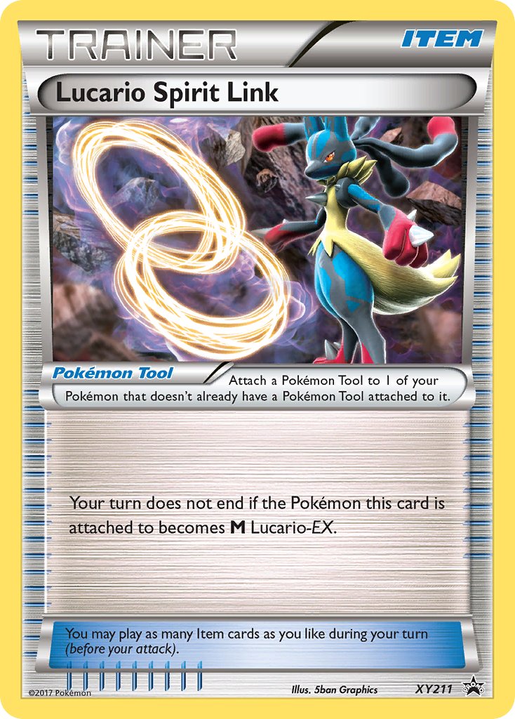 Lucario Spirit Link - XY211 (XY:PR) Promo - Near Mint