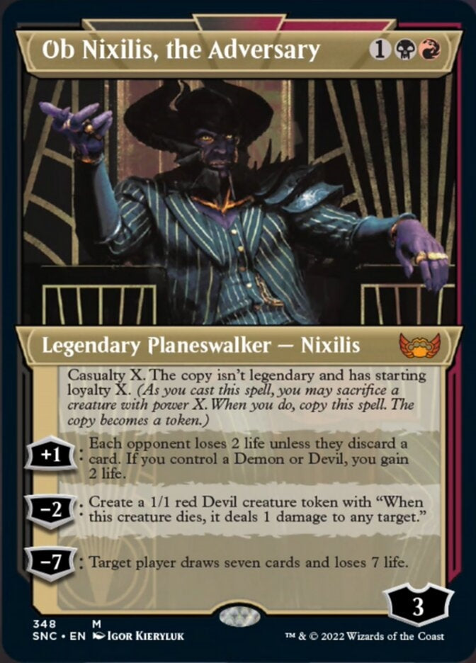 Ob Nixilis, the Adversary [ #348 Art Deco Showcase ] (SNC-M)