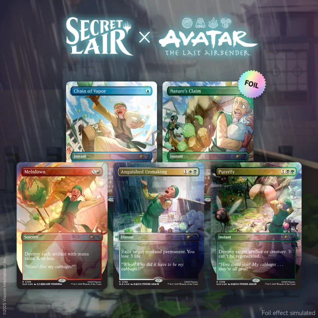 MTG: Secret Lair - Secret Lair x Avatar: The Last Airbender | My Cabbages! Foil Edition