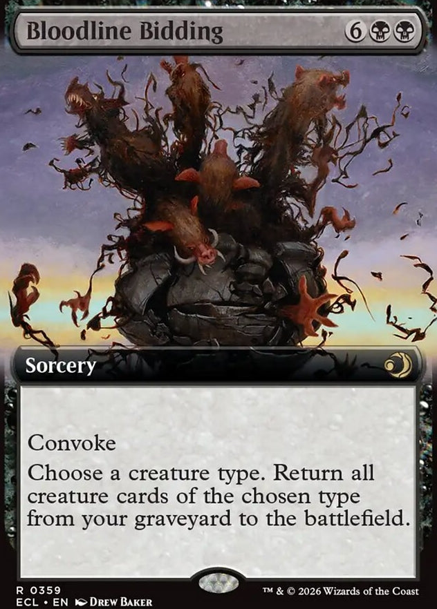Bloodline Bidding [ #0359 Extended Art ] (ECL-R)