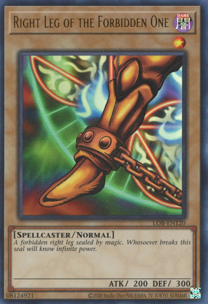 Right Leg of the Forbidden One (LOB-EN120 (c) 2020 25th Anniversary) Ultra Rare - Near Mint Unlimited