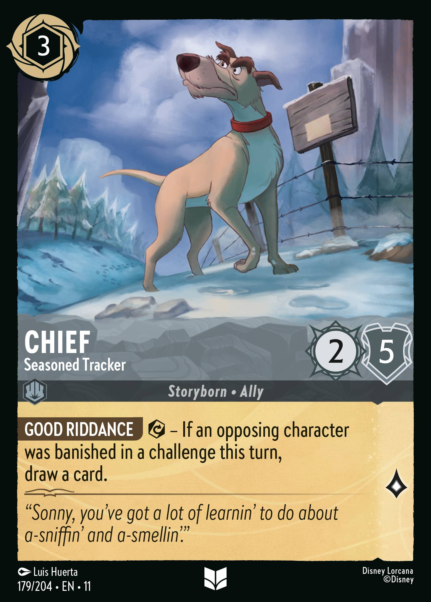 Chief - Seasoned Tracker (179/204 - Winterspell)  Uncommon
