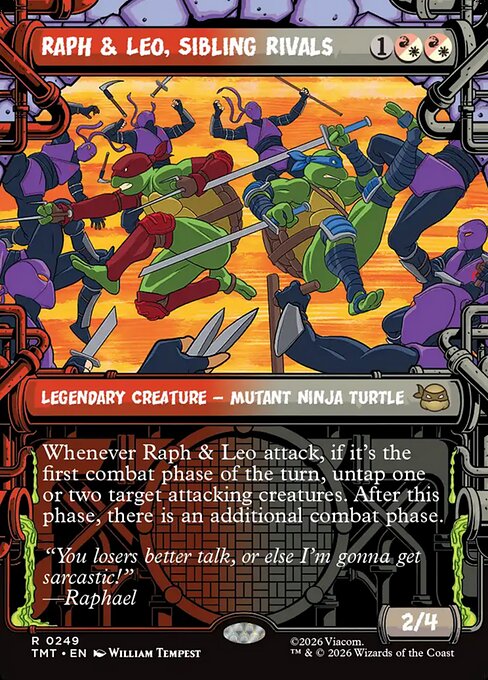 Raph & Leo, Sibling Rivals [ #0249 Sewer Frame Showcase ] (TMT-R)