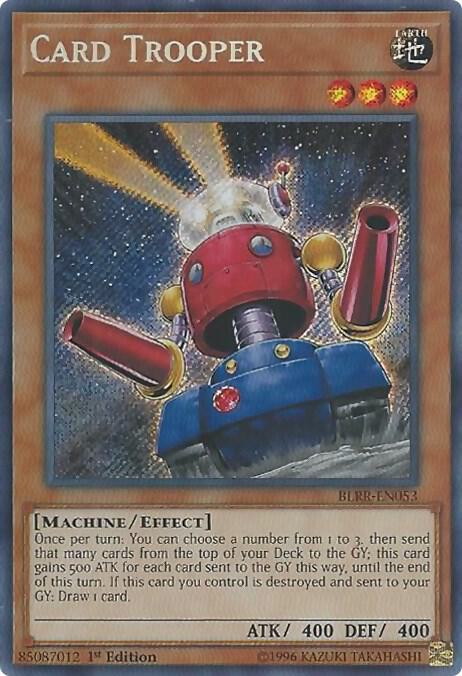 Card Trooper (BLRR-EN053) Secret Rare - Near Mint 1st Edition