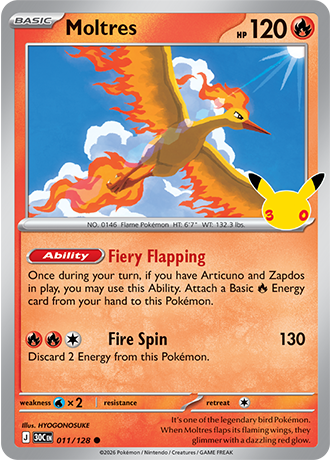 Moltres - 011/128 (30C) Common