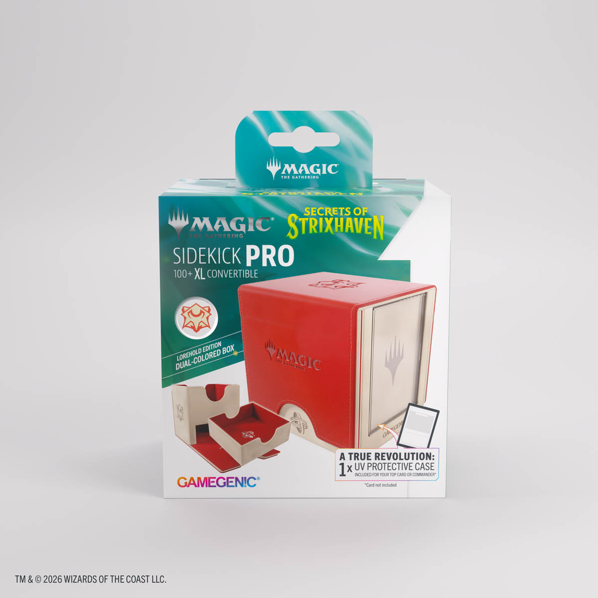 GameGenic: Deck Box - Sidekick PRO 100+ XL Convertible: MTG - Secrets of Strixhaven: