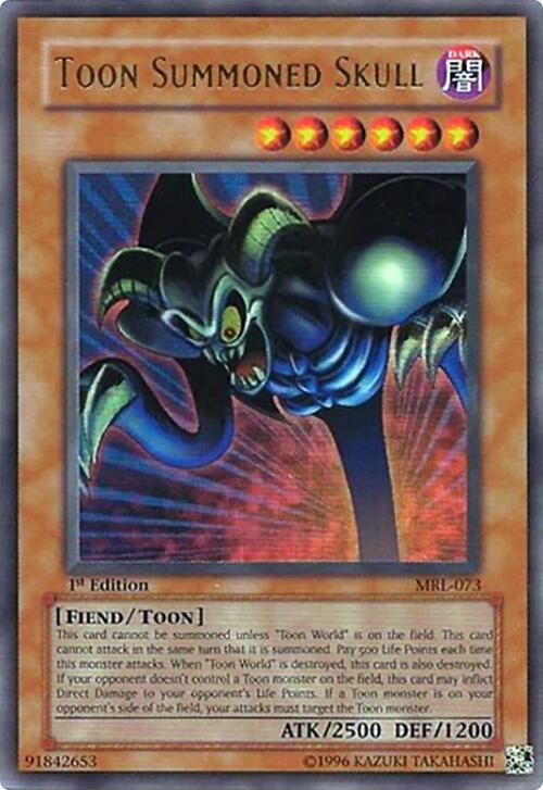 Toon Summoned Skull (MRL-073) Ultra Rare - Moderately Played Unlimited