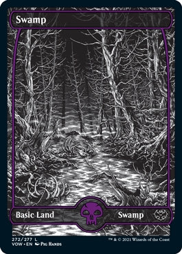 Swamp [#272 Full Art B&W] (VOW-C)