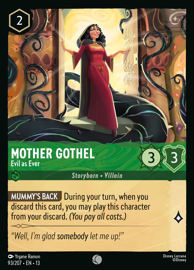 Mother Gothel - Evil as Ever (093/204 - Attack of the Vine!) Common