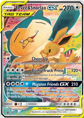 Eevee & Snorlax GX - SM169 (SM:PR) Promo - Near Mint Holofoil