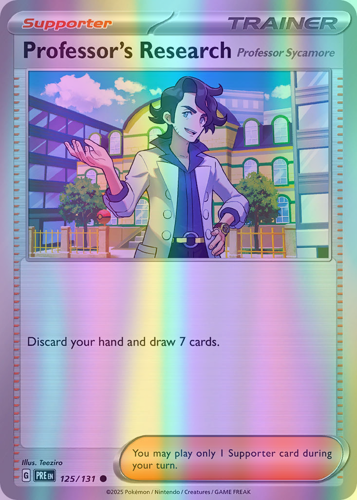 Professor's Research [Professor Sycamore] - 125/131 (PRE) Common - Near Mint Reverse Holofoil