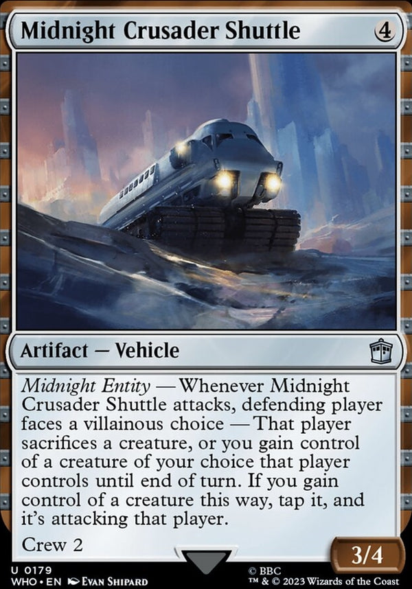 Midnight Crusader Shuttle [#0179 New Cards] (WHO-U)