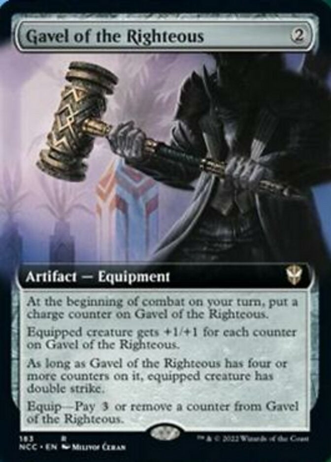 Gavel of the Righteous [ #0183 Extended Art ] (NCC-R)