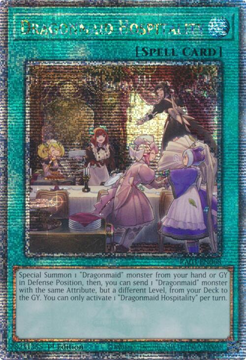 Dragonmaid Hospitality (RA03-EN068) Quarter Century Secret Rare - Near Mint 1st Edition