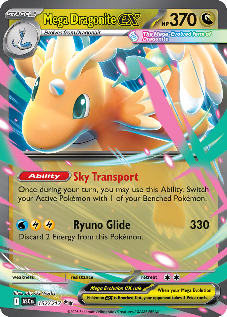 Mega Dragonite ex - 152/217 (ASC) Double Rare