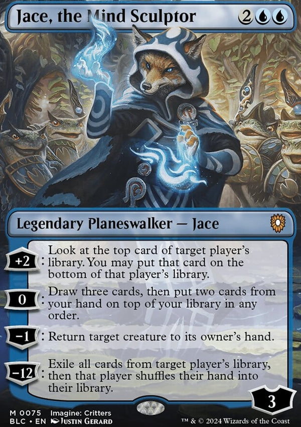 Jace, the Mind Sculptor [#0075 Borderless] (BLC-M)