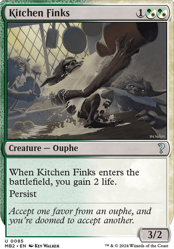 Kitchen Finks [#0085 White-Border] (MB2-U)