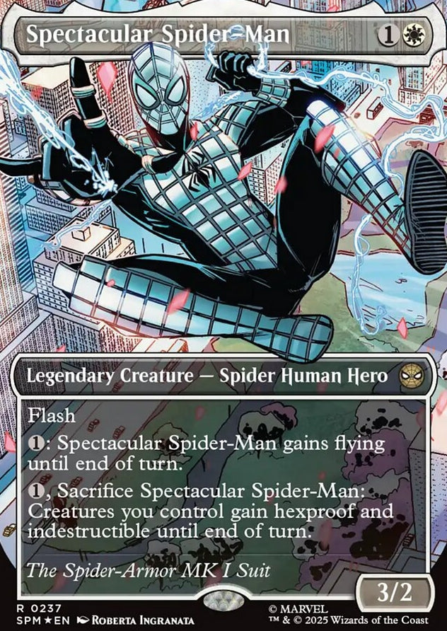 Spectacular Spider-Man [ #0237 Borderless Textured Foil ] (SPM-R)