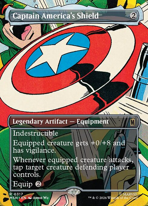 Captain America's Shield [ #0317 Borderless Scene ] (MSH-R)