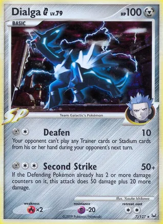 Dialga G LV.79 (7/127) (PL) Moderate Play Reverse Holo Rare