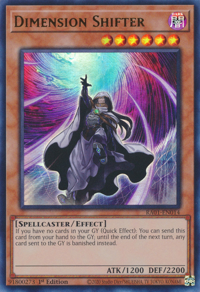 Dimension Shifter (RA01-EN014) Prismatic Ultimate Rare - Near Mint 1st Edition