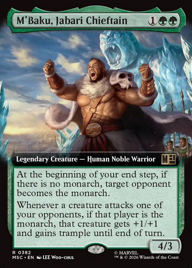 M'Baku, Jabari Chieftain [ #0382 Extended Art ] (MSC-R)