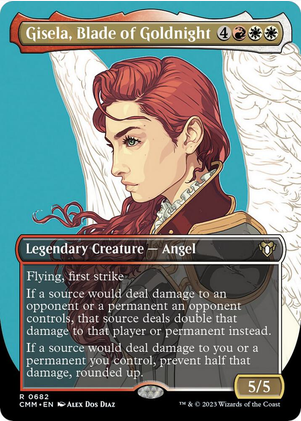 Gisela, Blade of Goldnight [#0682 Borderless Profile] (CMM-R-FOIL)