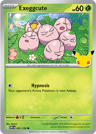 Exeggcute - 001/128 (30C) Common