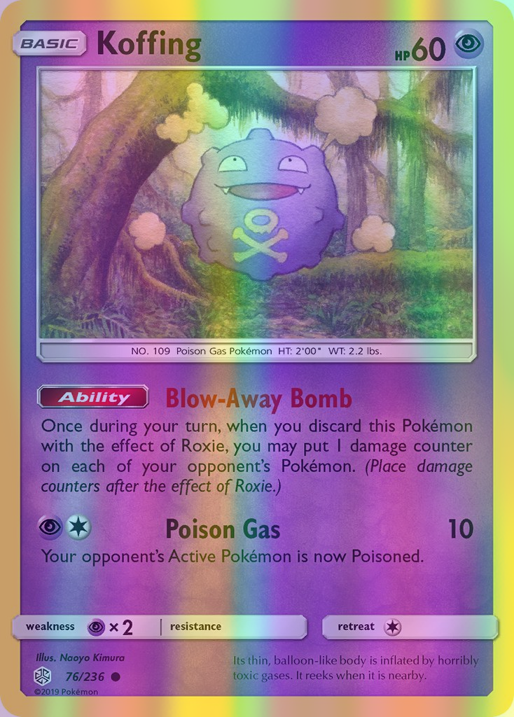 Koffing - 076/236 (CEC) Common - Near Mint Reverse Holofoil