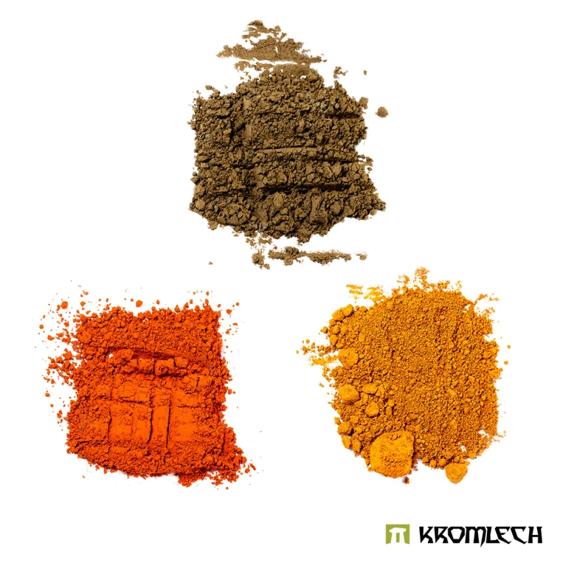 Kromlech KRMA016: Weathering Powder Set - Rust Effects