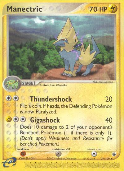 Manectric  - 39/109 (RS) Uncommon - Near Mint