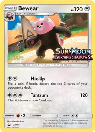 Bewear (Prerelease) [Staff] - SM49 (SM:PR) Promo - Near Mint Holofoil