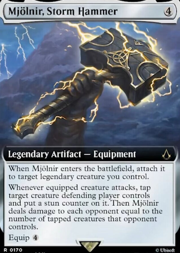 Mjolnir, Storm Hammer [#0170 Extended Art] (ACR-R-FOIL)