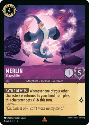 Merlin - Shapeshifter (Rise of the Floodborn 53/204) Rare - Near Mint