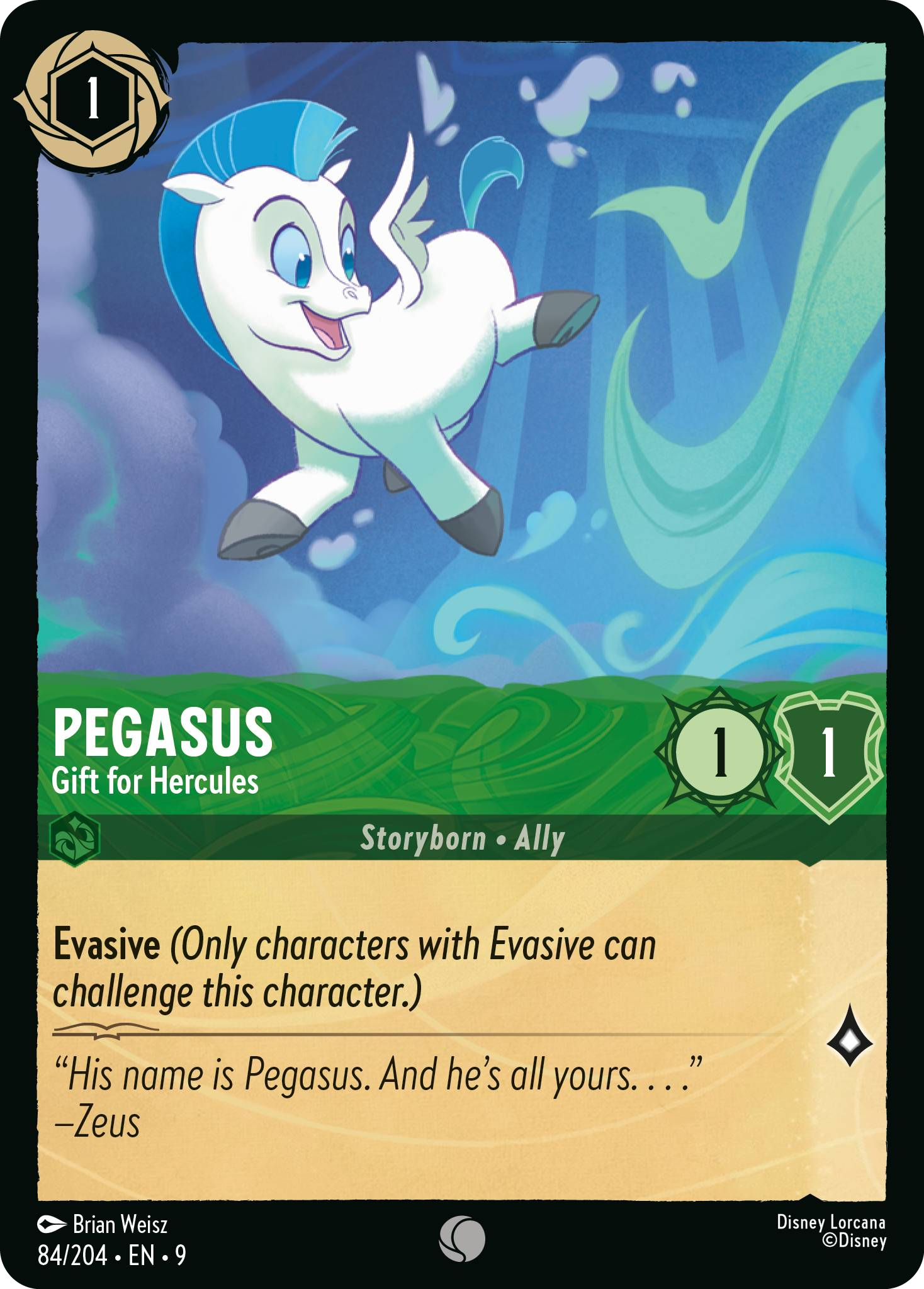 Pegasus - Gift for Hercules (Fabled - 084/204)  Common