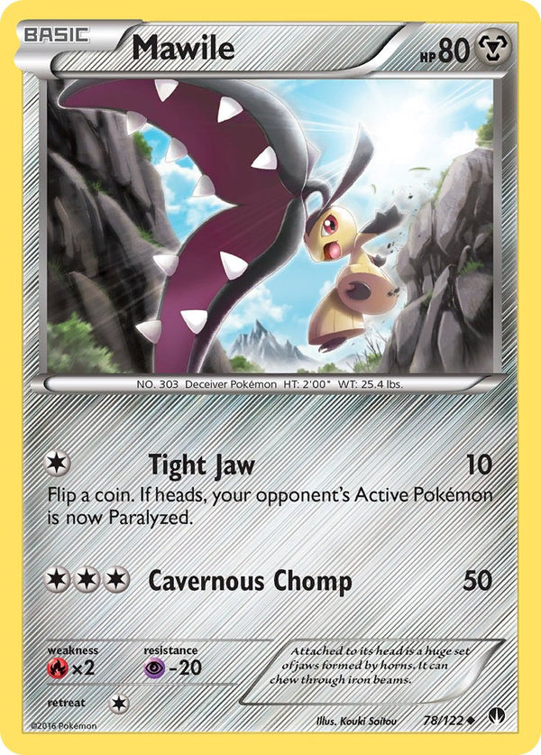 Mawile - 078/122 (BKP) Uncommon - Near Mint