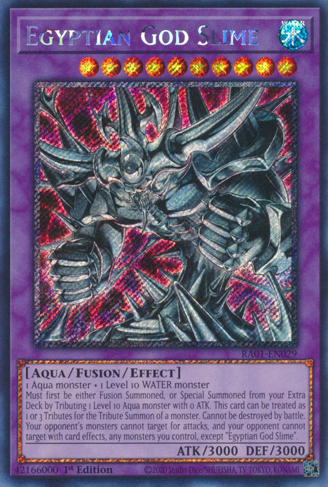 Egyptian God Slime (RA01-EN029) Platinum Secret Rare - Near Mint 1st Edition