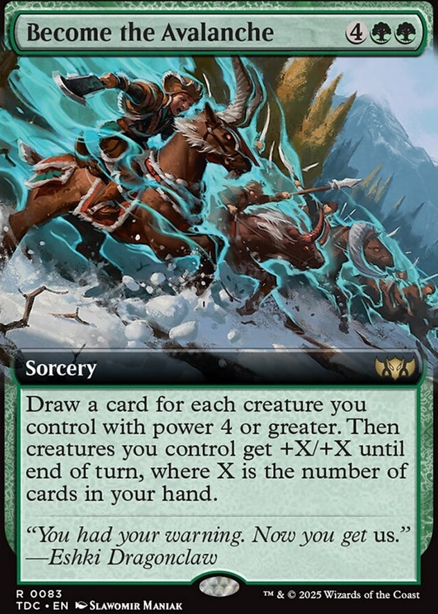 Become the Avalanche [ #0083 Extended Art ] (TDC-R)