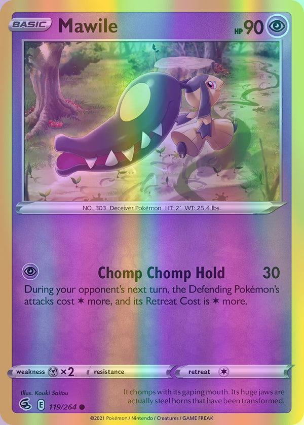 Mawile - 119/264 (SWSH08) Common - Near Mint Reverse Holofoil