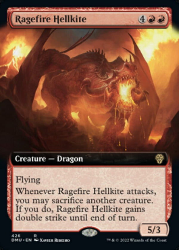 Ragefire Hellkite [#426 Extended Art] (DMU-R)