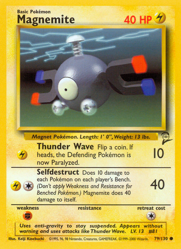 Magnemite - 079/130 (BS2) Common - Near Mint