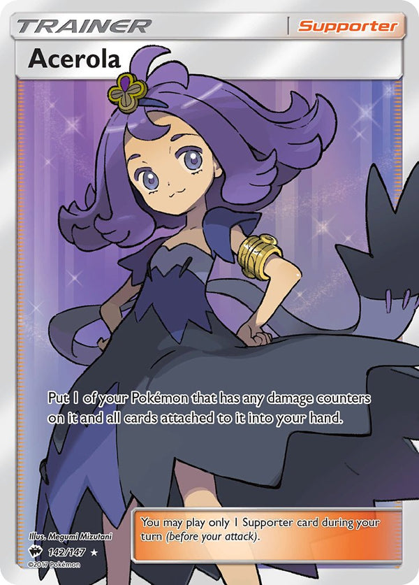 Acerola (Full Art) - 142/147 (SM:BUS) Ultra Rare - Near Mint Holofoil