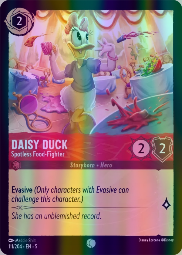 Daisy Duck - Spotless Food-Fighter (Shimmering Skies 111/204) Common - Near Mint Cold Foil