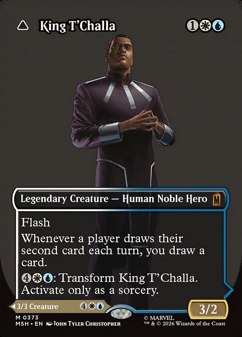 King T'Challa // Black Panther, Hope Enduring [ #0373 Borderless Logo ] (MSH-M)