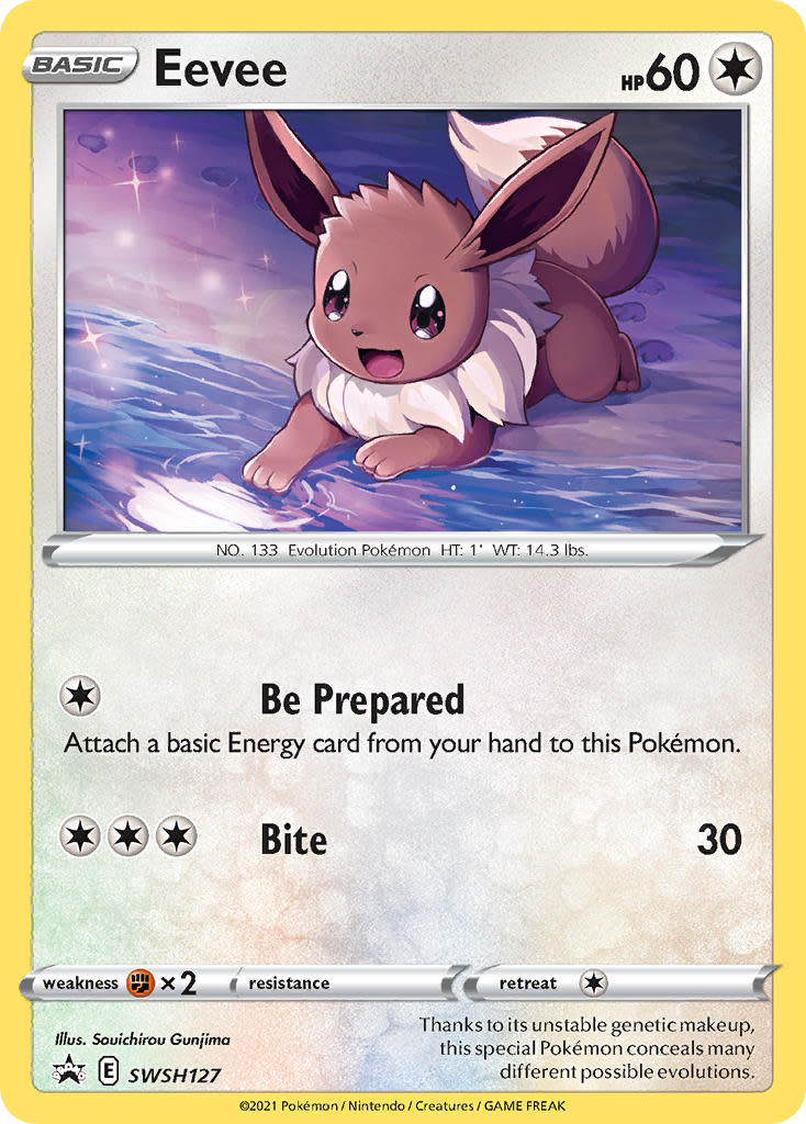 Eevee - SWSH127 (SWSH:PR) Promo - Moderate Play Holofoil