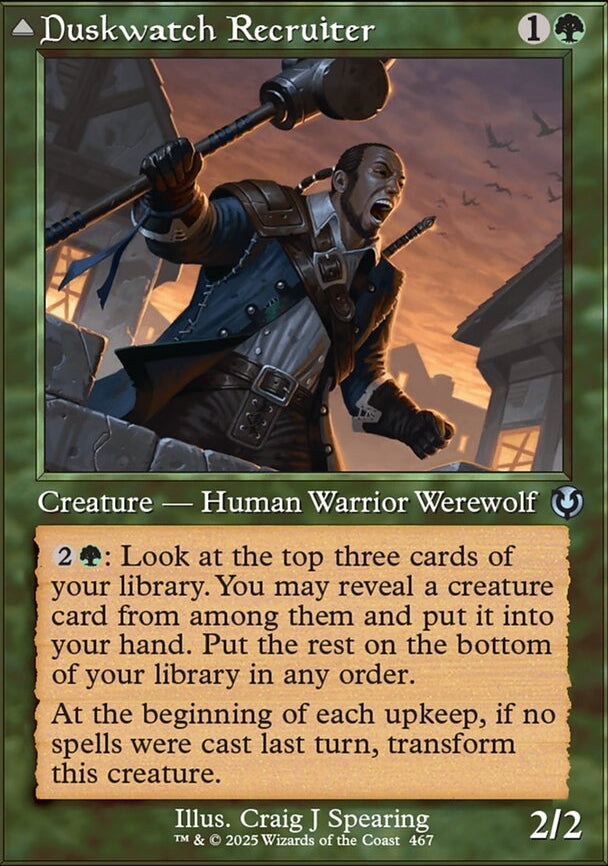 Duskwatch Recruiter // Krallenhorde Howler [ #0467 Retro Frame ] (INR-U-FOIL)