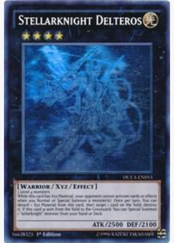 Stellarknight Delteros (DUEA-EN053) Ghost Rare - Near Mint 1st Edition