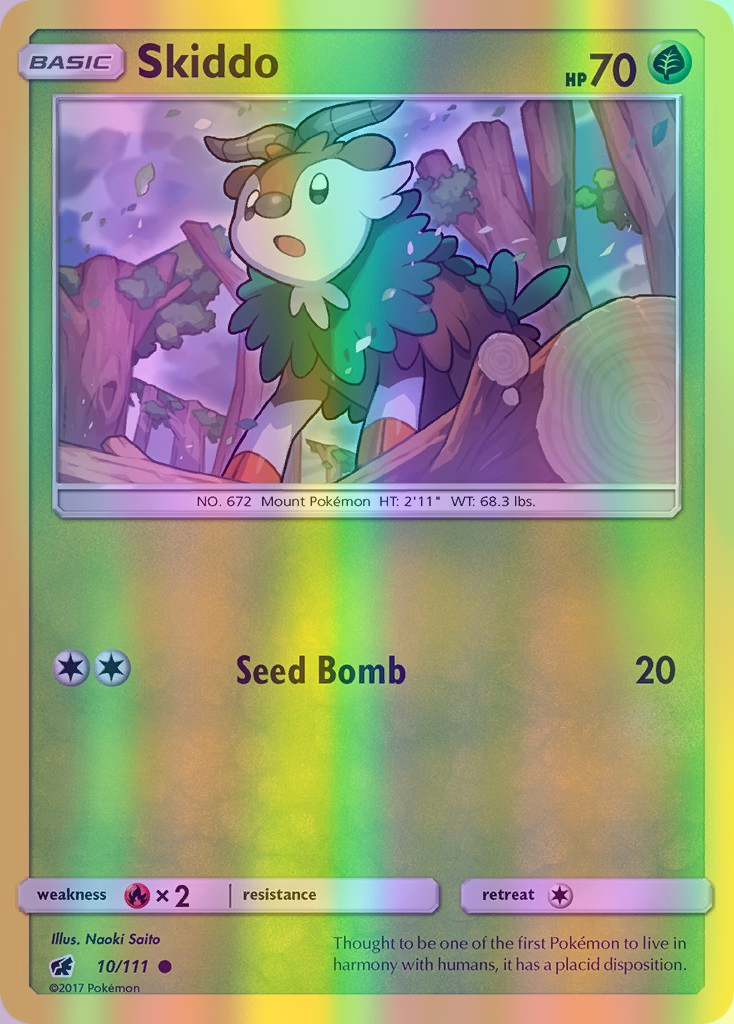 Skiddo - 010/111 (CIN) Common - Near Mint Reverse Holofoil